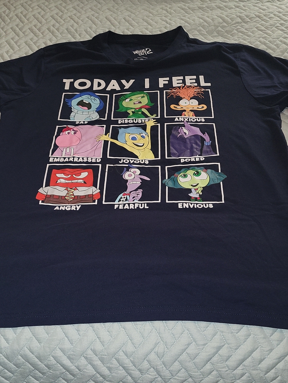 Inside Out 'Today I Feel' Graphic Tee - Navy